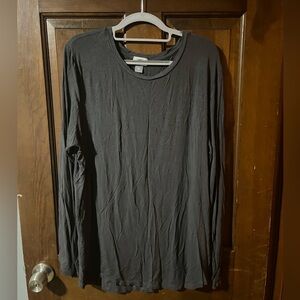 Old Navy Women's Dark Gray Long Sleeve Tee